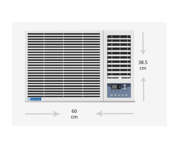 Highlights
------------------------
Capacity: 1 Ton
Star Ratings: 3 Star
Condenser Type: Blue Fin Copper
Ideal for Room Size 81 - 100 sq.ft

Other Features
--------------------------
Unique Thing
For Room Size 081 - 100 sq.ft
Remote Control
Yes
Additional Features
Refrigerant Type: R-22
Warranty Description
All installation and Demo are chargeable as per standard guidelines of the respective brand
Warranty Summary
1 Year on Product and 5 Years on Compressor Manufacturer Warranty
Capacity (Ton)
1.0 Ton
Energy Star Ratings
3 Star
In the Box
Window AC, Remote and User Manual
Compressor
Rotary
Cooling Capacity (W)
3250 W
Functions
Non-Inverter
Color Family
White
Power Features
AC 230 V/50 Hz