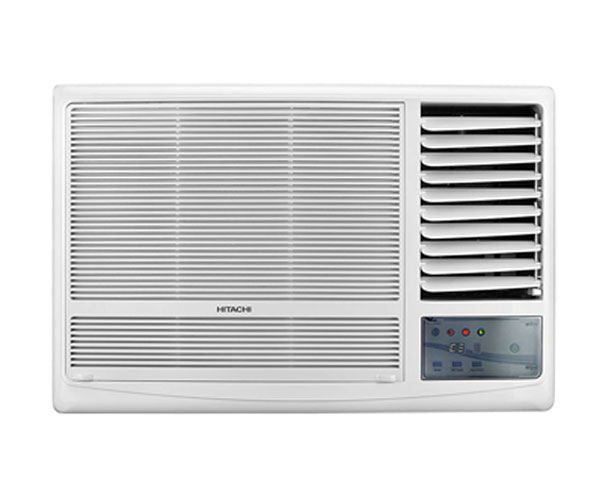 Windows AC: Economical and easy to install
Capacity: 2 Ton. Suitable for large sized rooms (151 sq ft to 200 sq. ft)
Energy Rating: 2 Star. ISEER Value: 2.75 (Please refer energy label on product page or contact brand for more details)
Manufacturer Warranty : 1 year warranty on product and 5 years warranty on compressor
Copper Condenser Coil: Better cooling and requires low maintenance
Refrigerant gas: R22
Included in the box: AC Unit, Remote Control, User manual, Warranty Card

Brand	Hitachi
Model	RAW222KVD
Energy Efficiency	2 Star Rating
Capacity	2 tons
Installation Type	Window
Part Number	RAW222KVD
Colour	White
Control Console	Remote Control
Voltage	230 Volts
Batteries Included	No
Batteries Required	No